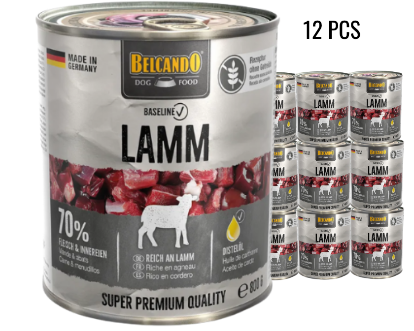 שימורים לכלב כבש - מארז 12 יחידות - Belcando