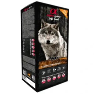 אלפא ספיריט מולטיפרוטאין - מזון מלא חצי יבש חטיף אילוף לכל הגזעים