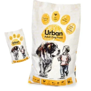 אורבן בייסיק אוכל לכלב אריזת חסכון 20 ק"ג מחולק למנות