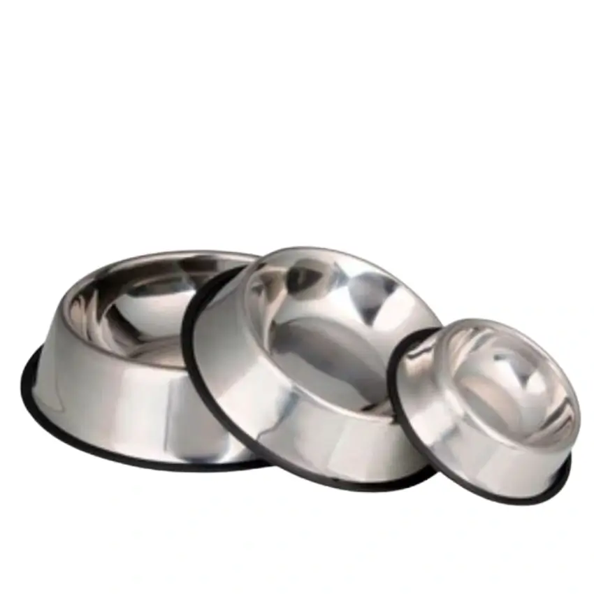 קערת אוכל לחתול ולכלב עם בסיס גומי