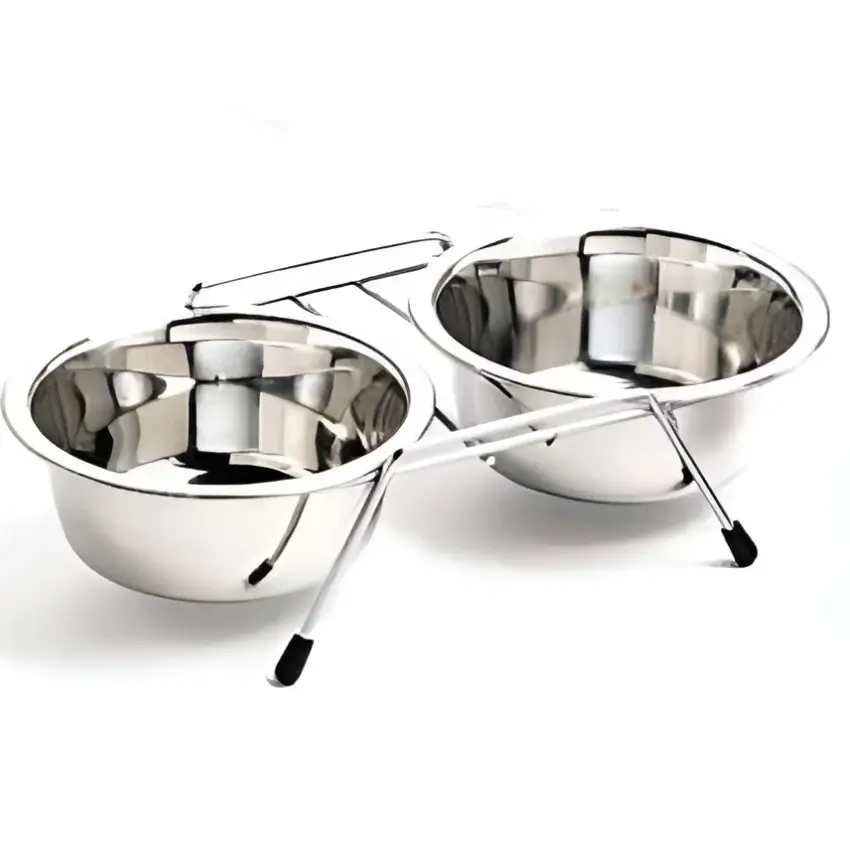 סט קערות נירוסטה לכלב ולחתול