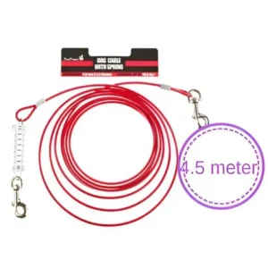 כבל קשירה לכלב עם בולם זעזועים