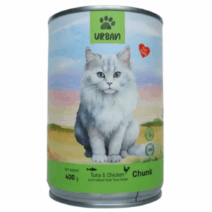 אוכל רטוב לחתולים טונה ועוף נתחים 6 יחידות – Urban