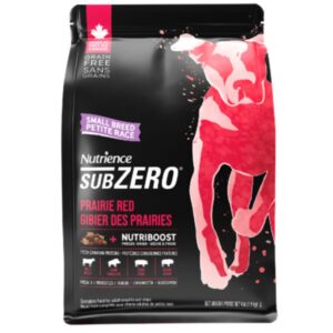 נוטריאנס סאב זירו לכלבים מגזע קטן בכל הגילאים מזון יבש נטול דגנים מבשר בקר, בשר ביזון ודגי ים